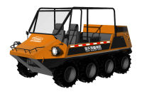 中小型水陸兩棲救援車(chē)（8×8，64KW，原地轉(zhuǎn)向）